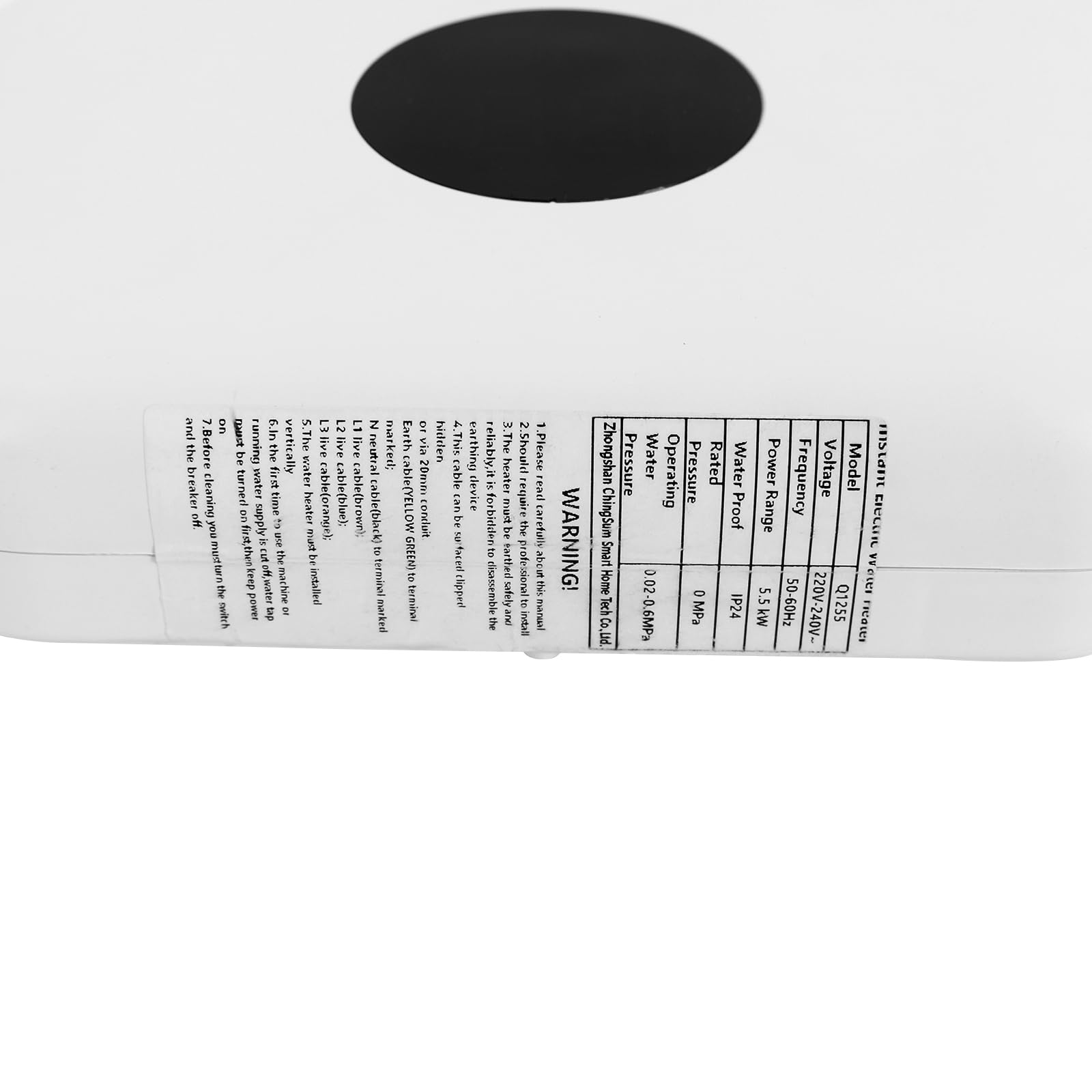 Chauffe-Eau Instantané éLectronique, 5500w 220vchauffe-Eau Instantané Mural Mini Chauffe-Eau InstantanéS éLectrique Avec Affichage De La TempéRature Led, Chauffe-Eau éLectrique Pour Cuisine