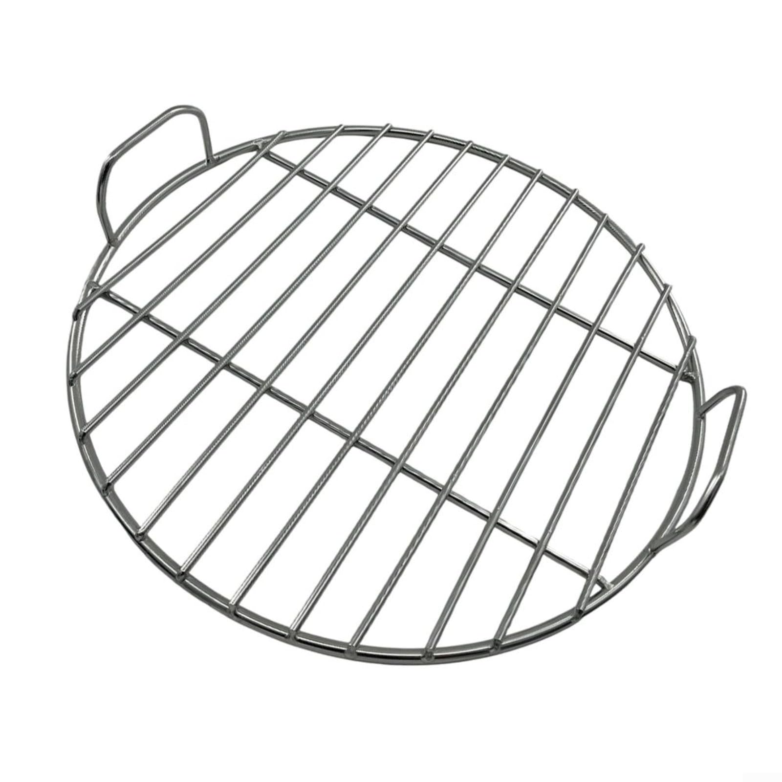 Okrągły ruszt do gotowania ze stali nierdzewnej z uchwytem, 45 cm, 53 cm, 55 cm, zapasowa siatka do grilla Weber 1241304, 7432, 57 cm, do czajnika, grilla na węgiel drzewny, do grillowania na