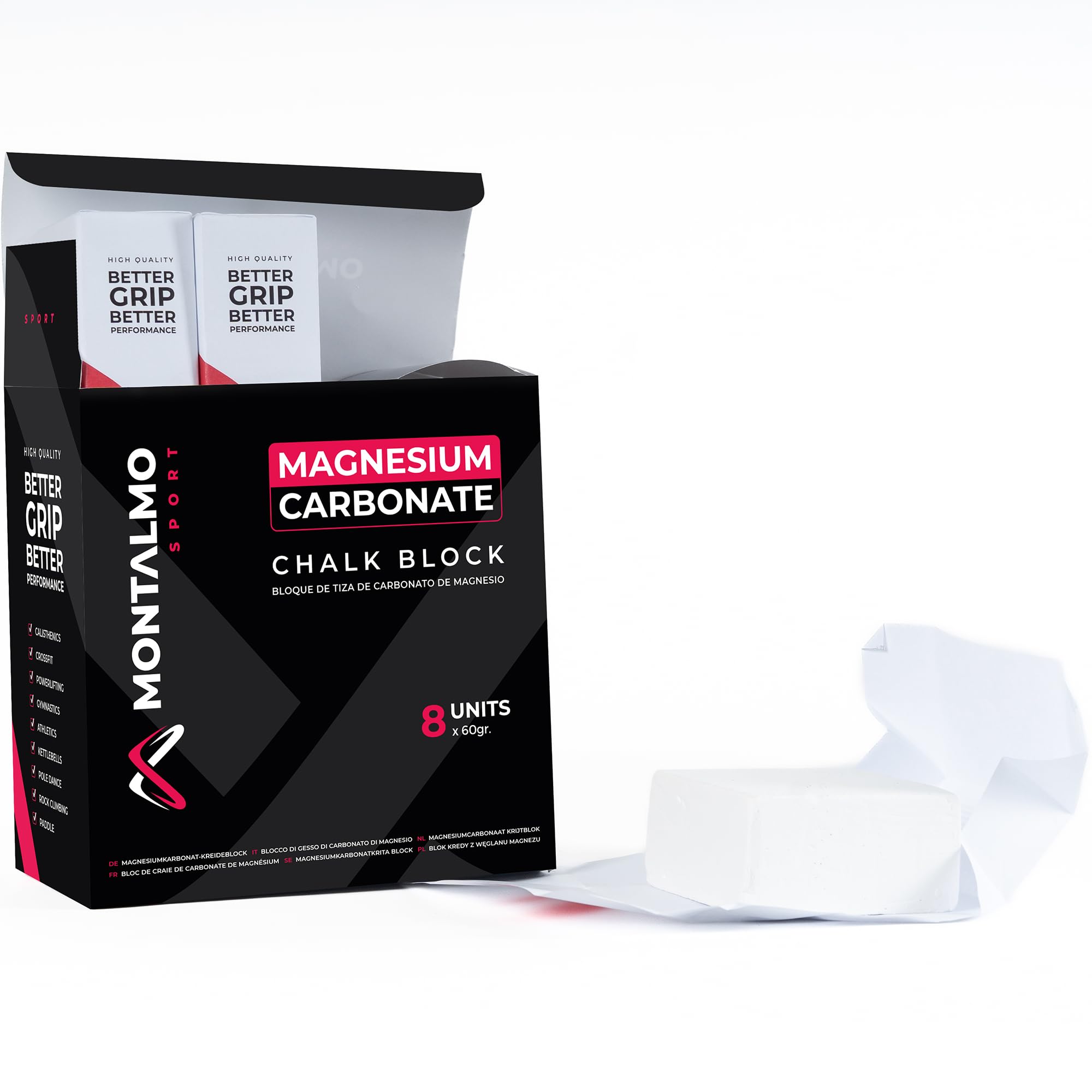 Bloques de Magnesio para Escalada, Crossfit, Calistenia, Halterofilia | Chalk Block