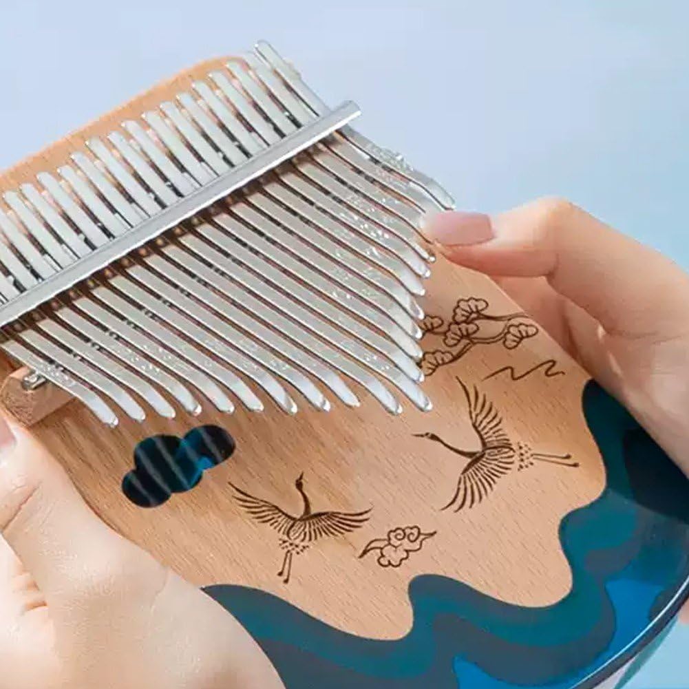 1 Piano De Pulgar Kalimba, Portátil De 21 Teclas, Piano De Dedo, Instrumentos Musicales, Regalo para Niños, Adultos, Principiantes, Profesionales