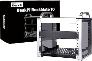 GeeekPi 4U Server Cabinet, 10 inch Server Rack for Network, Servers, Audio, and Video Equipment, DeskPi RackMate T0 Rackmount