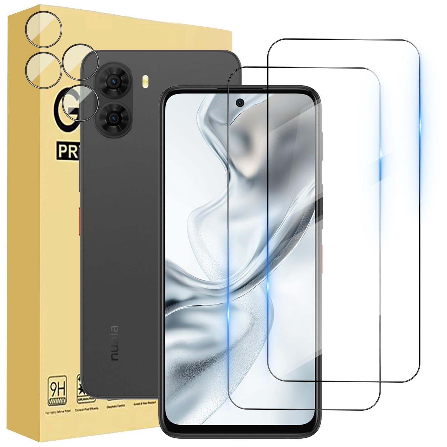 Amazon.co.jp: 【4枚入り】For ZTE nubia S2 (ZTE A504ZT) 用 レンズ