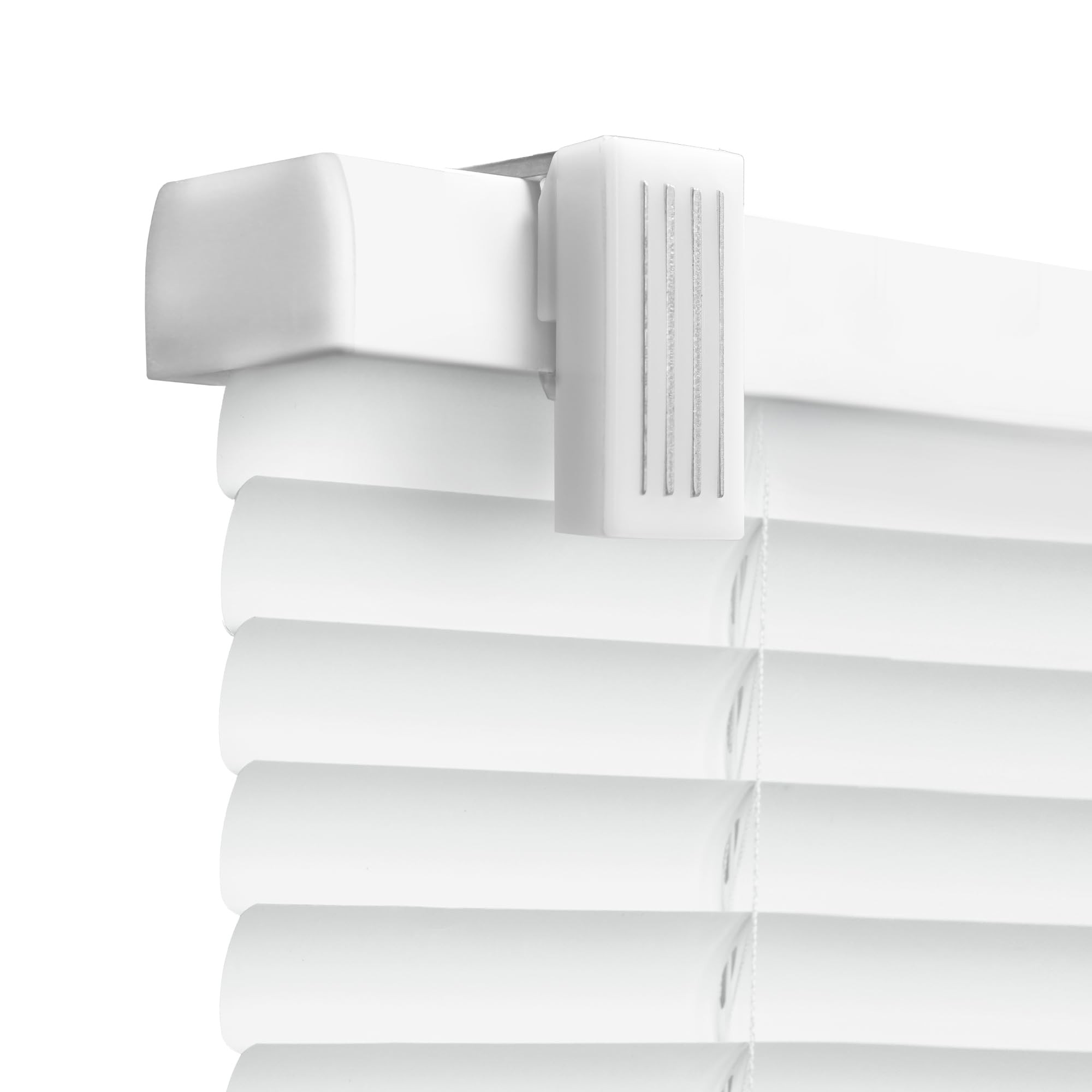 REGAL estate QuickInsta MagMount No Tools No Drill Cordless 1" Magnet Mini Blinds for Metal Steel Doors, 25" W x 42" H, White