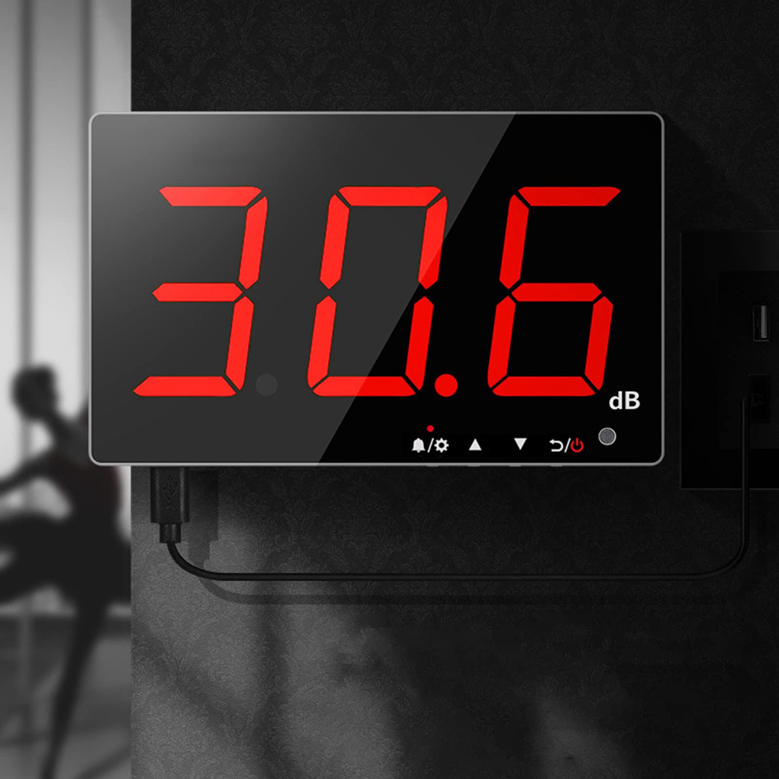 Szybka Reakcja Urządzenie Pomiarowe Poziomu Dźwięku 9,6 Cala Ekran LCD 30-130 DB DECIBELIIUM DECIBEL Pomiar