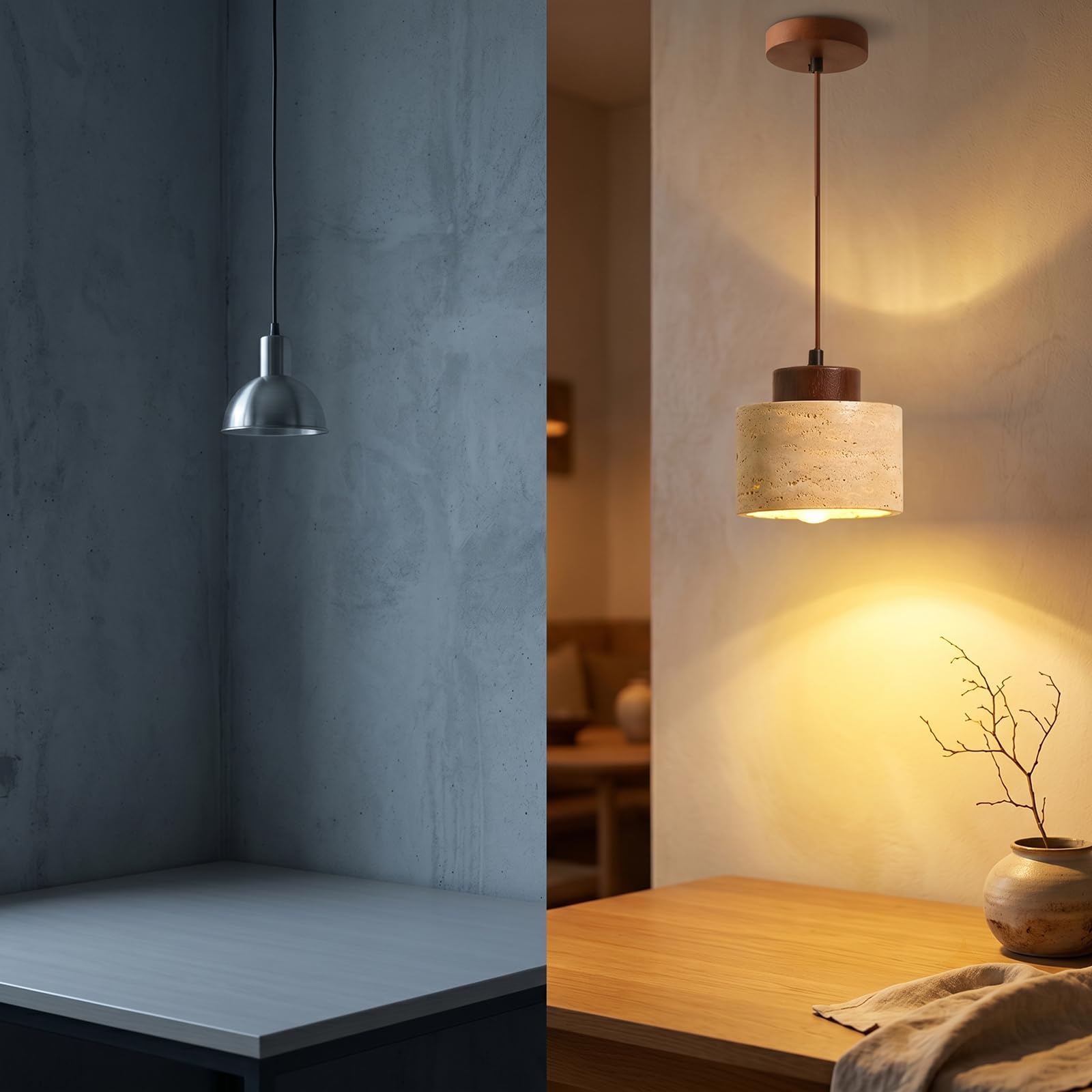 Suspension Moderne E27 Abat-jour Créatif Lustre Style Nordique Chambre Salle à Manger Couloir Cuisine
