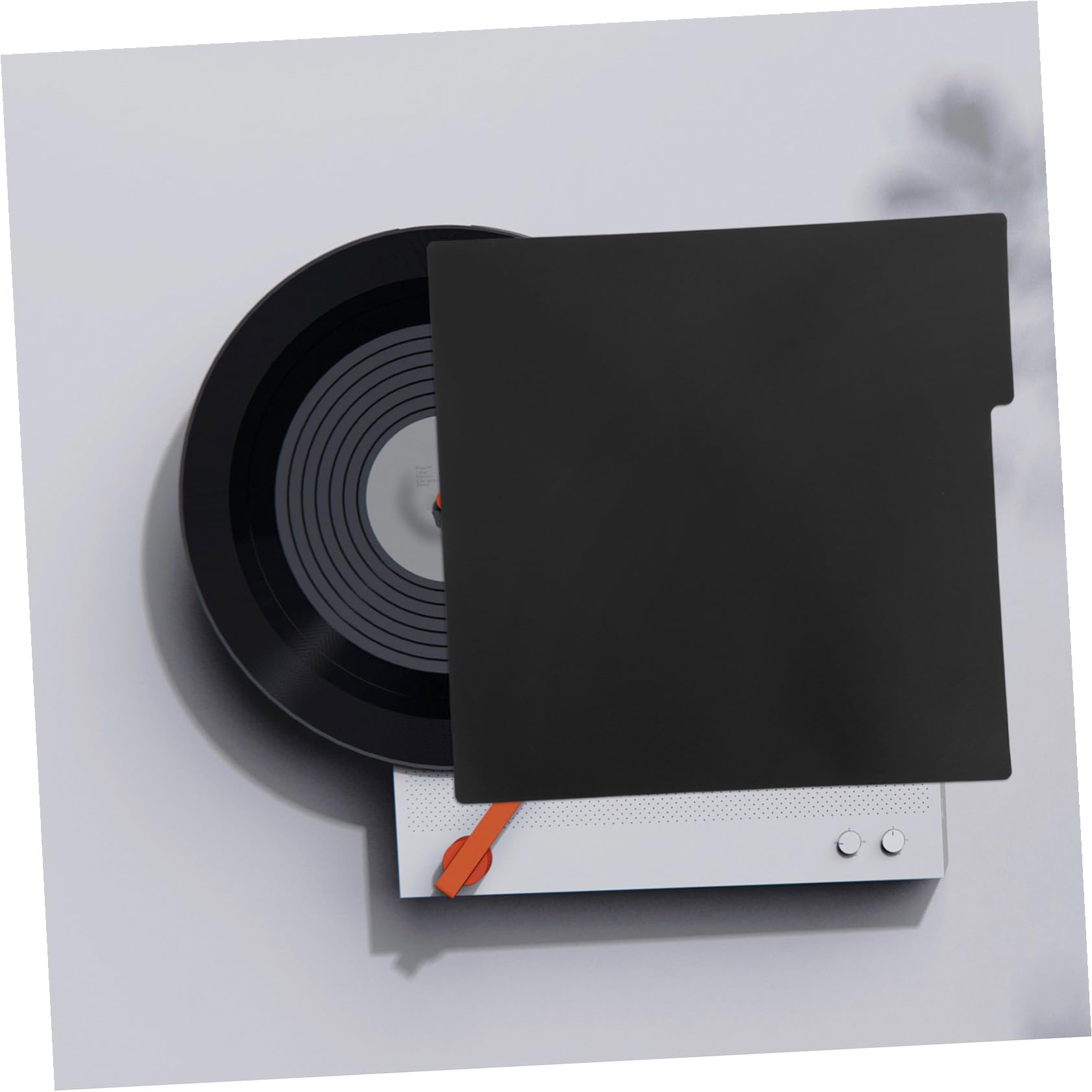 NUOBESTY Separatore di Dischi in Vinile 10 Pezzi in Plastica Nero con Tab | Classificazione e Ricerca Rapida, Divisori Vuoti 12, 9x12, 5 Pollici, per Libreria e Sala Audio