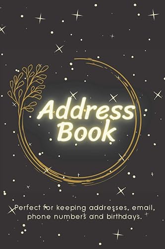 Address Book: Address Book With Tabs, Address Book With Birthdays (6 X 9 Inches, 110 Pages)