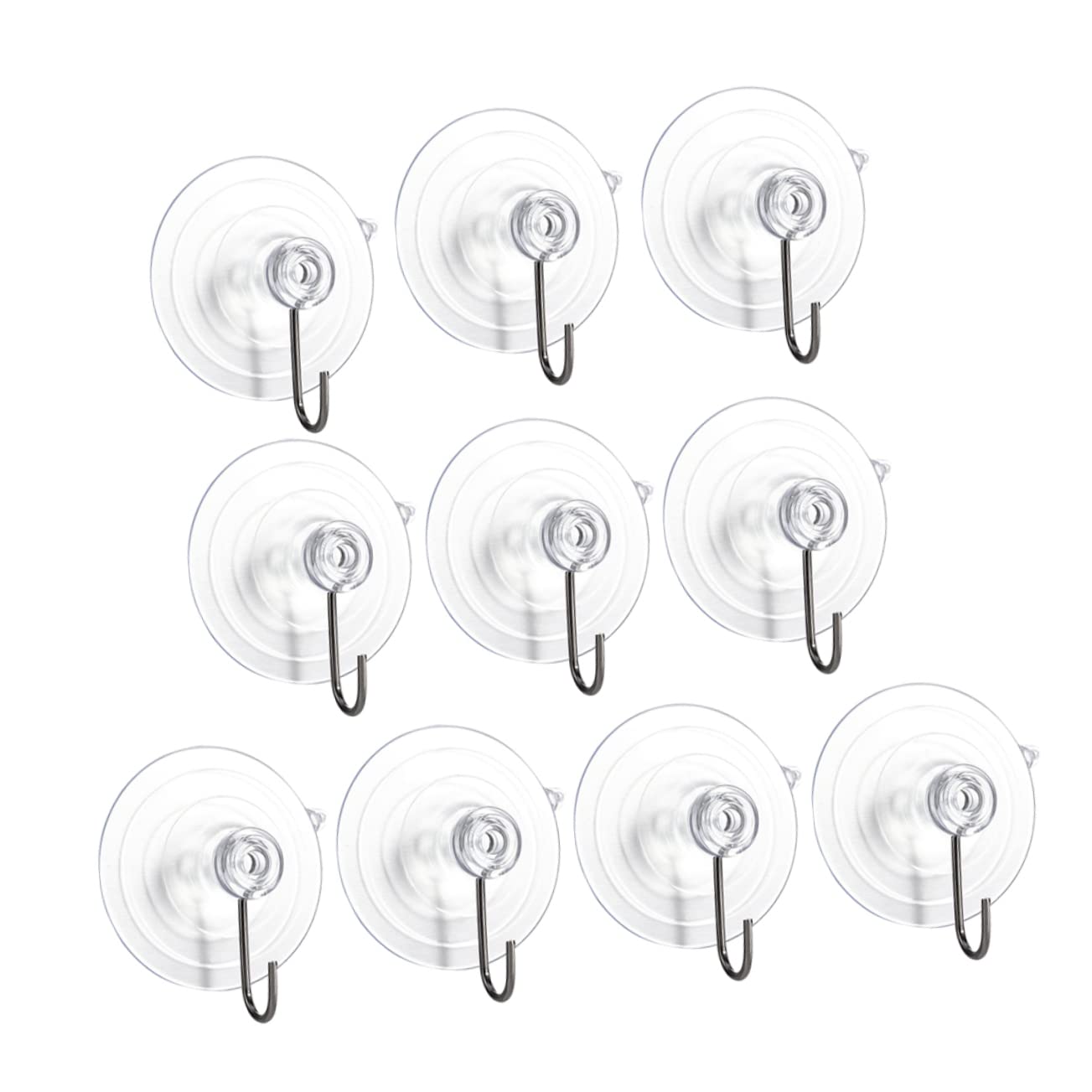 Luxshiny 1set Multipurpose Suction Cup Hooks for Home Office Use Fixing Hooks for Vertical Hanging of Wreaths Bird Feeders and Flowerpots No Installation Required 10pcs