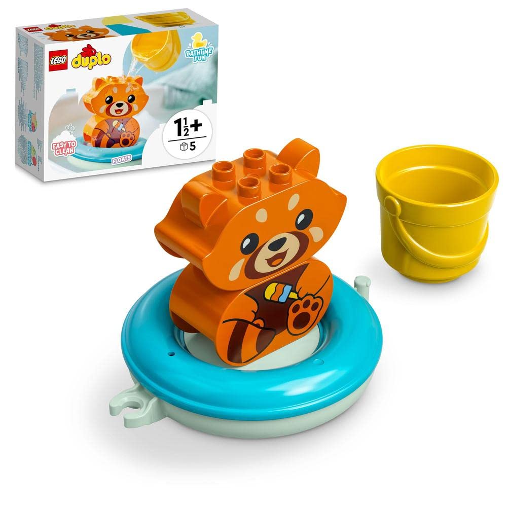 DUPLO My First Bath Time Fun: Floating Red Panda 10964 Learning and Education Toys Set; Building Blocks Toy for Toddlers (5 Pieces)