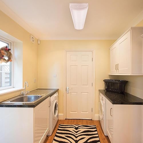 Miniatura 10 de Lithonia Lighting FML4W - Carcasa de 4 pies de ancho de 10 pulgadas de ancho, 4000 K, luz LED envolvente blanca fría, lúmenes ajustables, color