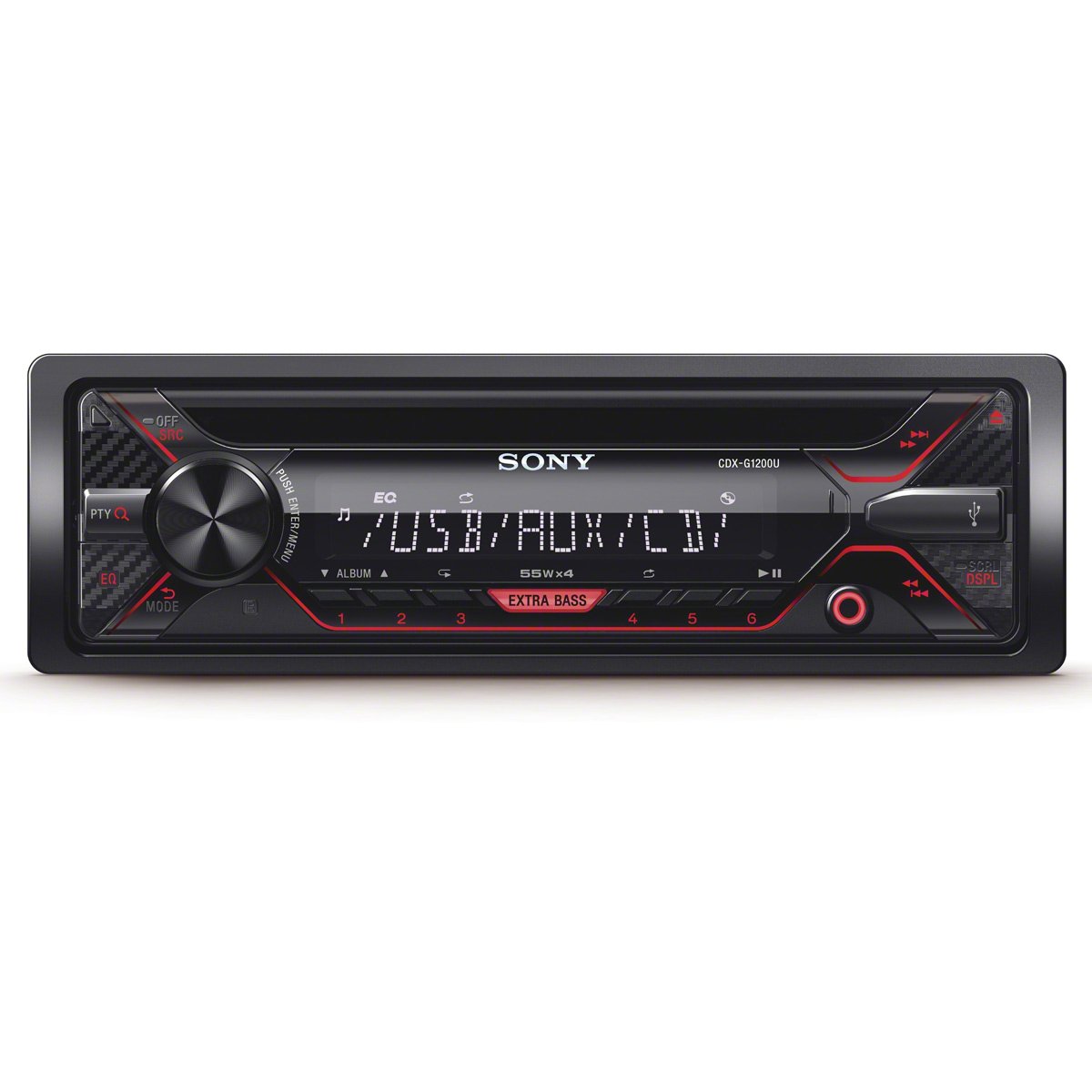 Sony CDX-G1200U 55Wx4ch max CD Receiver with USB and Aux Inputs