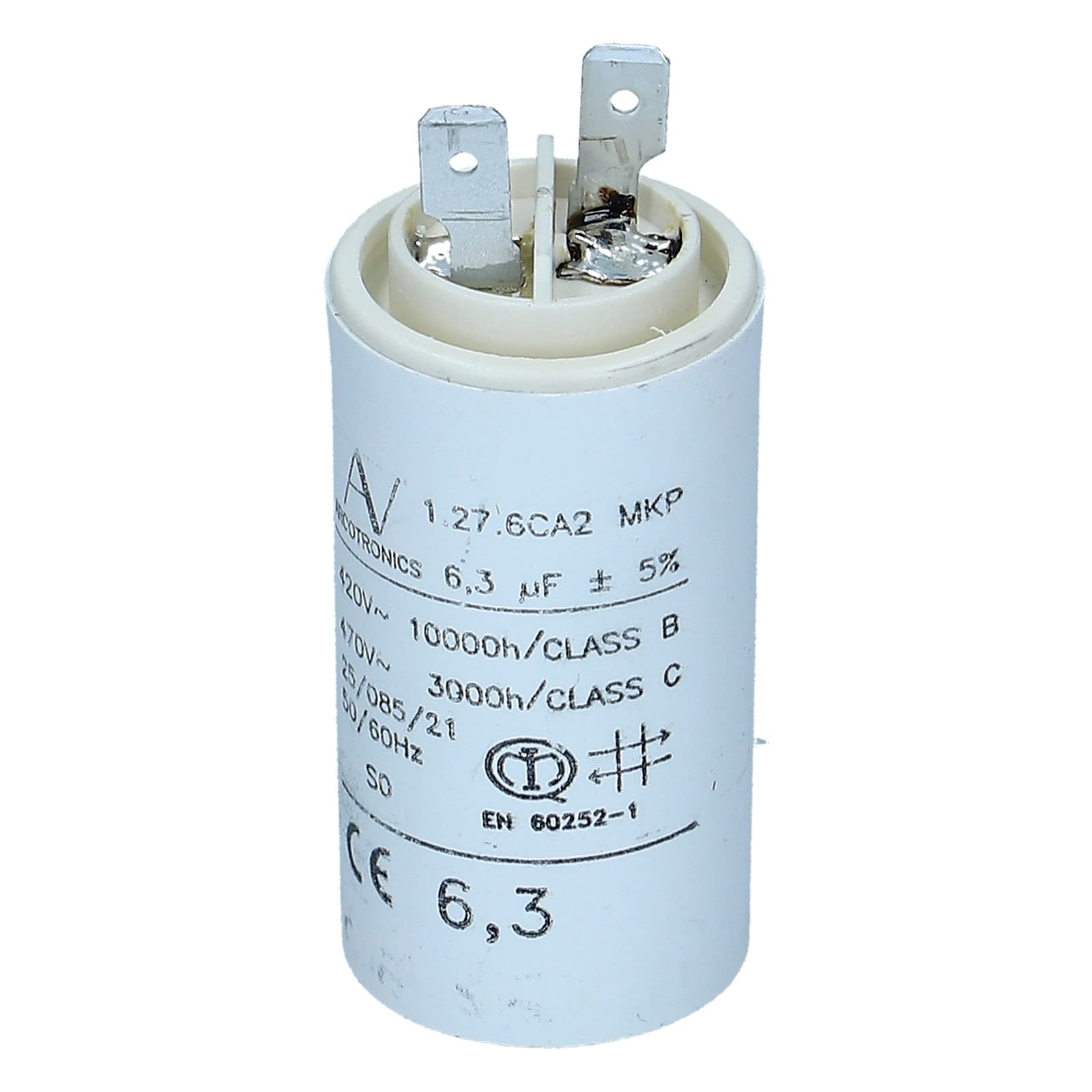 LUTH Premium Profi Parts - Condensador 6,3µF para campana extractora AEG 5028628300/2 5028628300 50286283002