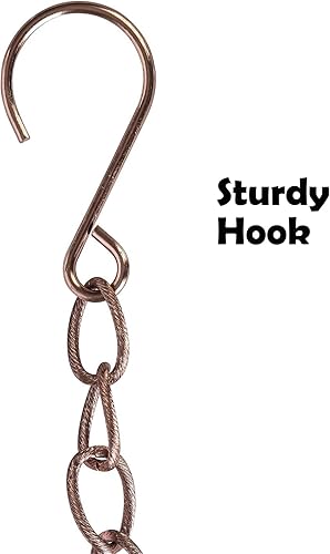 Miniatura 7 de Voltogar Cadena de lluvia decorativa de 6 pies, cadena de metal para exteriores, 72 pulgadas, para aleros de casa, jardín y hogar, cadenas de lluvia