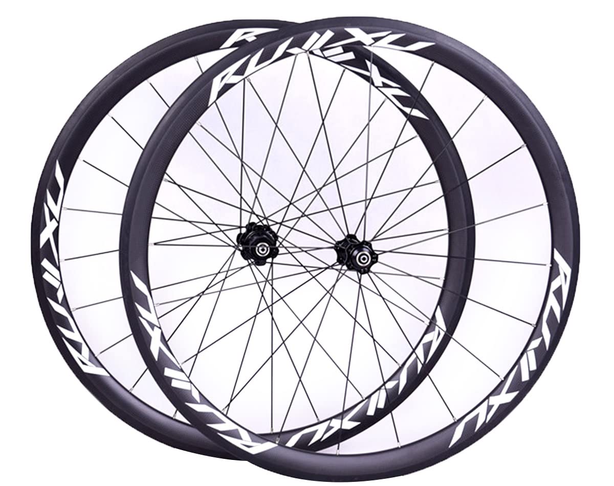 GUANMI 700c Wheels de Roues en Carbone à engrenage Fixe 60/88 mm