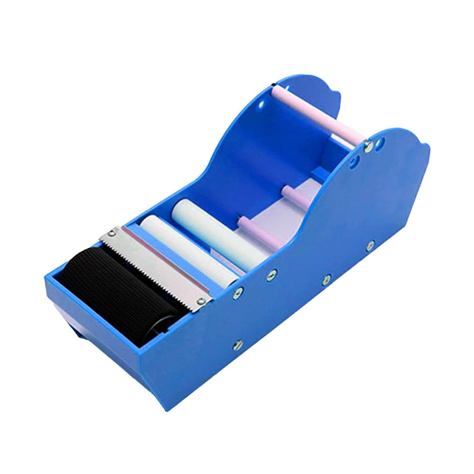 Distributore Nastro Adesivo Manuale Cutter Portatile Taglio Macchina Nastro Gommato Pressa Impugnatura Acciaio Adatto a Spedizioni Produzione Imb, blu