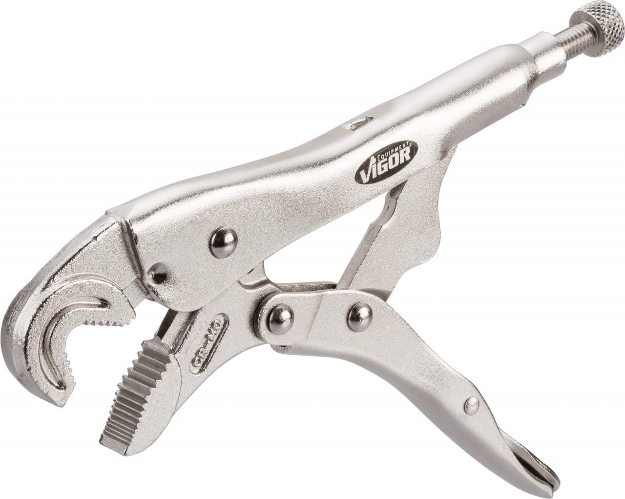 VIGOR V3738 Grip Pliers with Curved Jaws - Multi-Colour