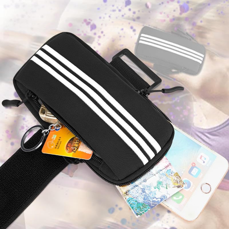 Image of Leosportz Armband for Smartphone - 7 Inch Display Smartphone Armband for Running Mobile Phone Holder | Waterproof Design for All Mobilephones (Black, 7 Inch)