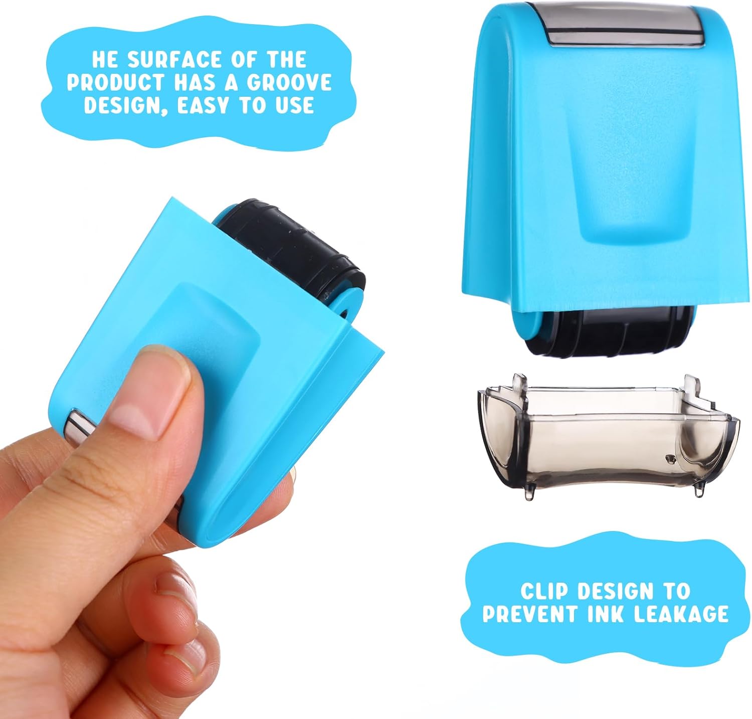 3 sellos de líneas de escritura a mano, autoentintado, para profesores