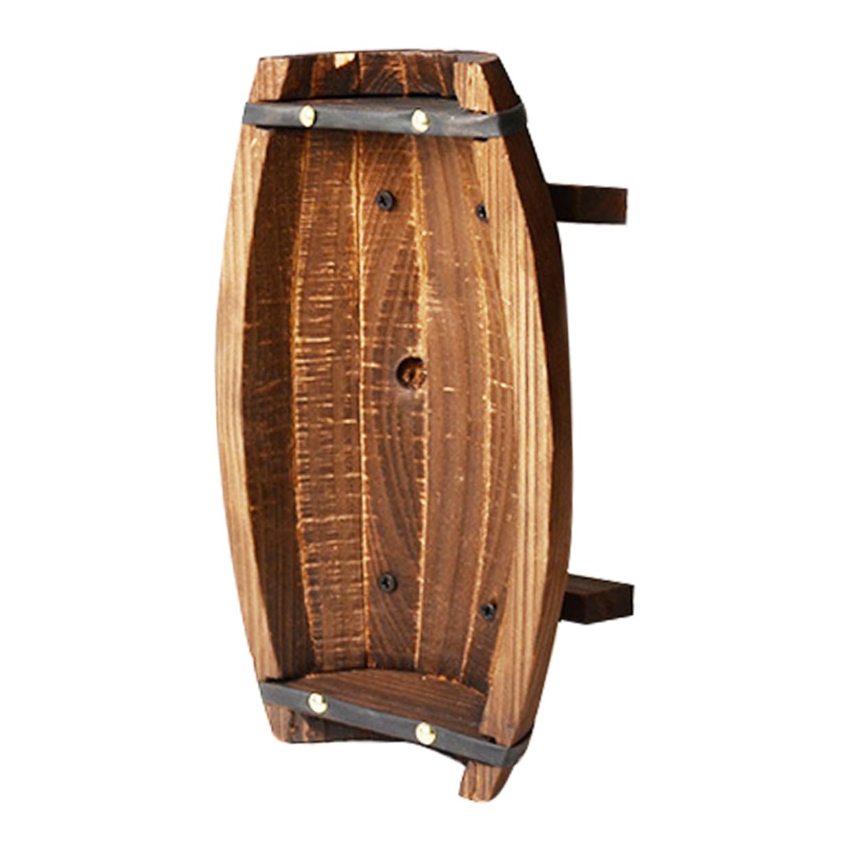 Fioriera Rustica in Legno Anticorrosione Vaso Da Fiori Per Esterni E Interni Con Design a Mezza Botte Ideale Per Giardino Terrazzo E Decorazioni Matrimoniali