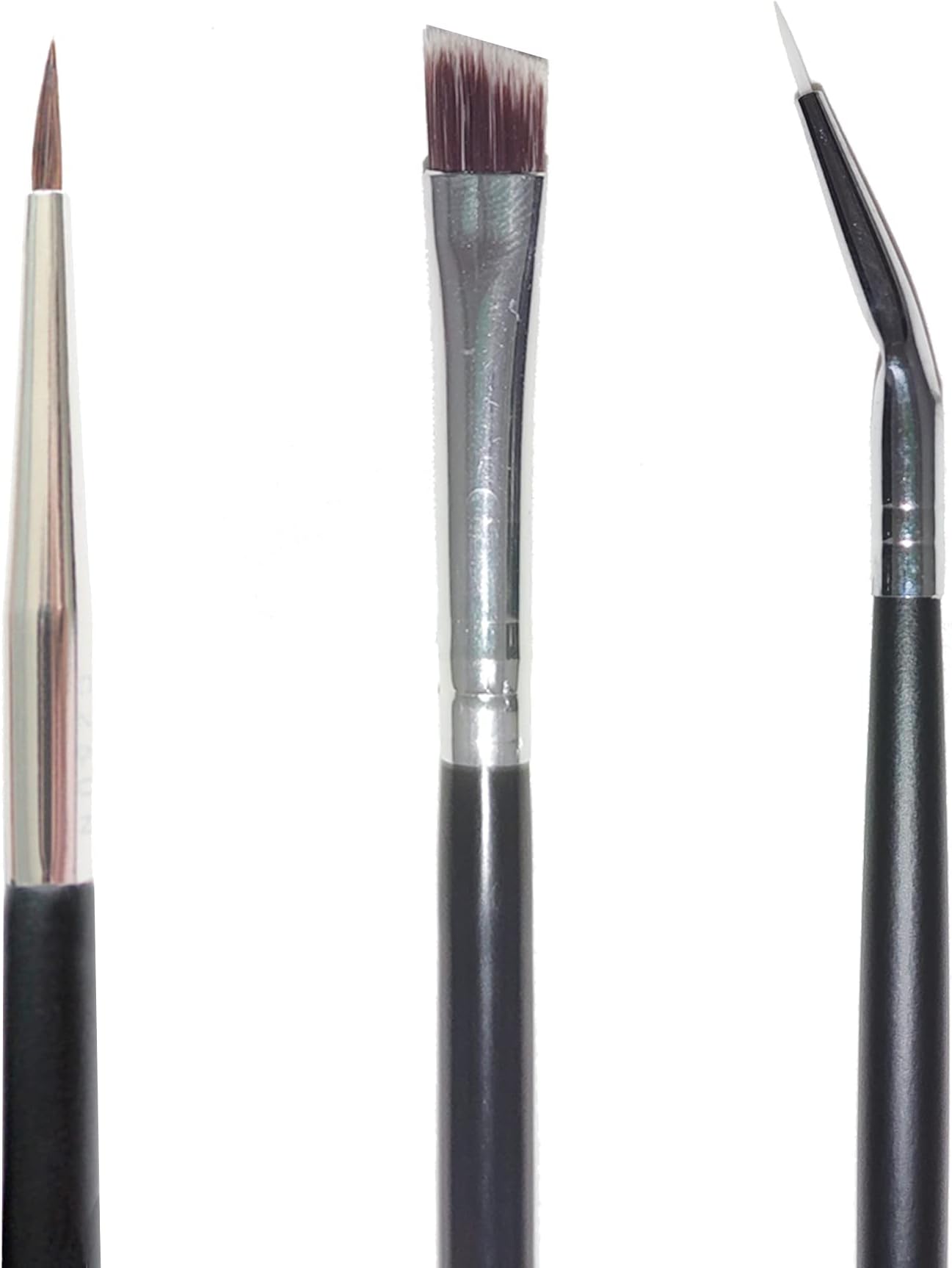 DogieLyn Eye Makeup Gel Eyeliner Brushes Ultra Fine Bent