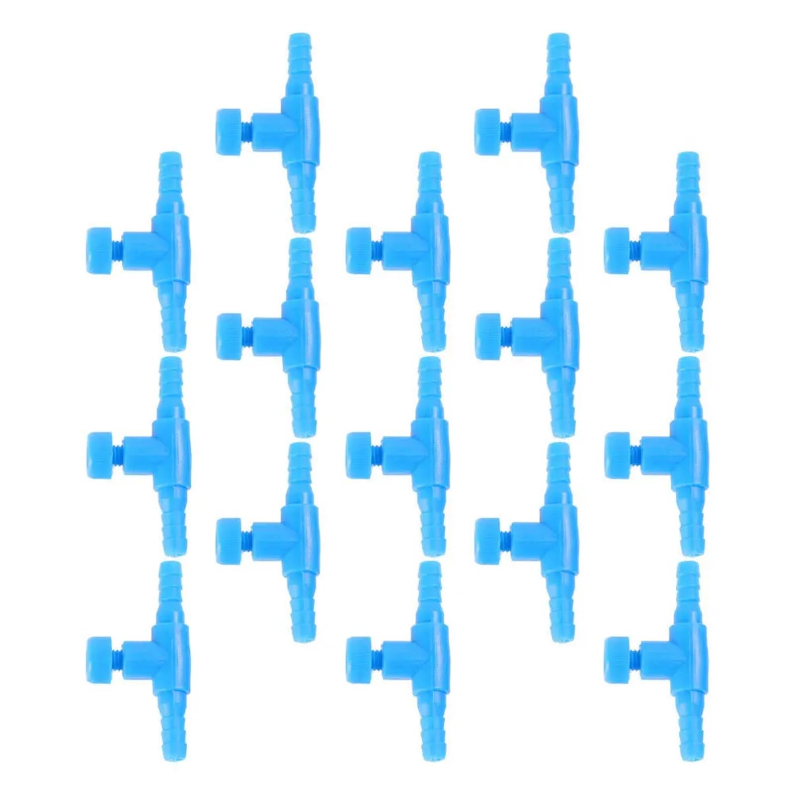 Válvula de aire para acuario, 100 unidades, válvulas de acuario en forma de T, ABS premium, regulador de flujo de aire para distribución de oxígeno, compacto profesional para bombas, sistemas de