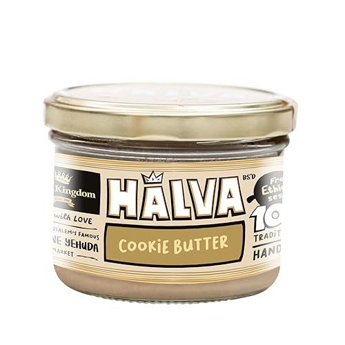 Miniatura 73 de Halva Kingdom Postre vegano Halva sin azúcar de sésamo abierto Ingredientes saludables, sin gluten, tarro certificado Kosher