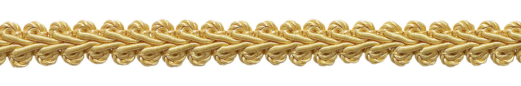 DÃƒâ€°COPRO 10 Yard Value Pack of 1/2 inch Basic Trim French Gimp Braid, Style# FGS Color: Light Gold - B7 (30 Ft / 9.1 Meters)