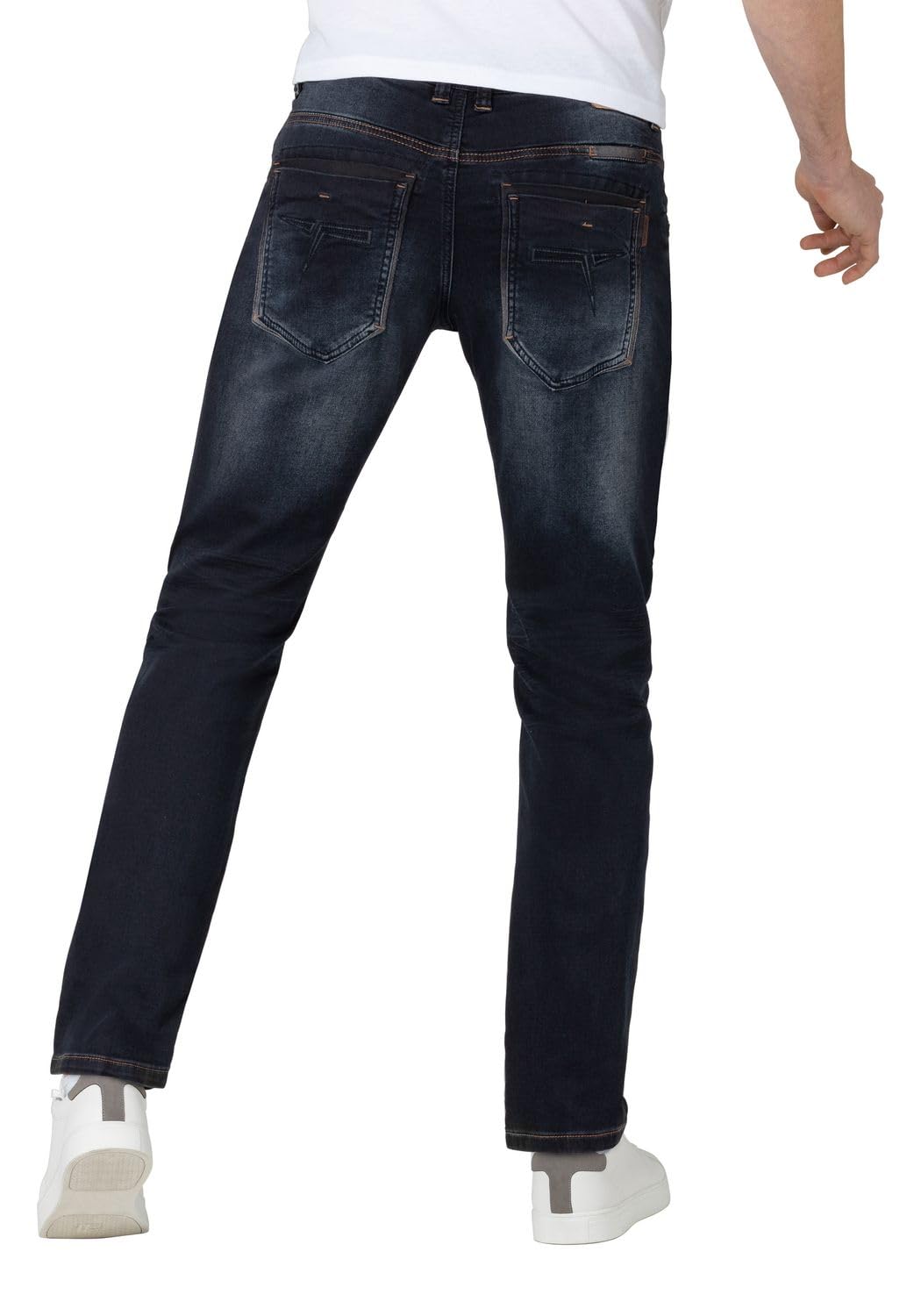 Timezone Herren Jeans Regular GERRITTZ - Mid Waist - Regular Fit - Blau