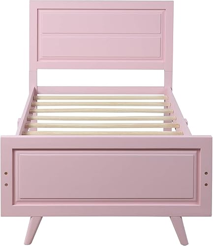 Miniatura 5 de SIYSNKSI Cama de plataforma tamaño Queen con cabecera y estribo de madera rústica vintage, marco de cama de metal y madera con fuerte soporte de