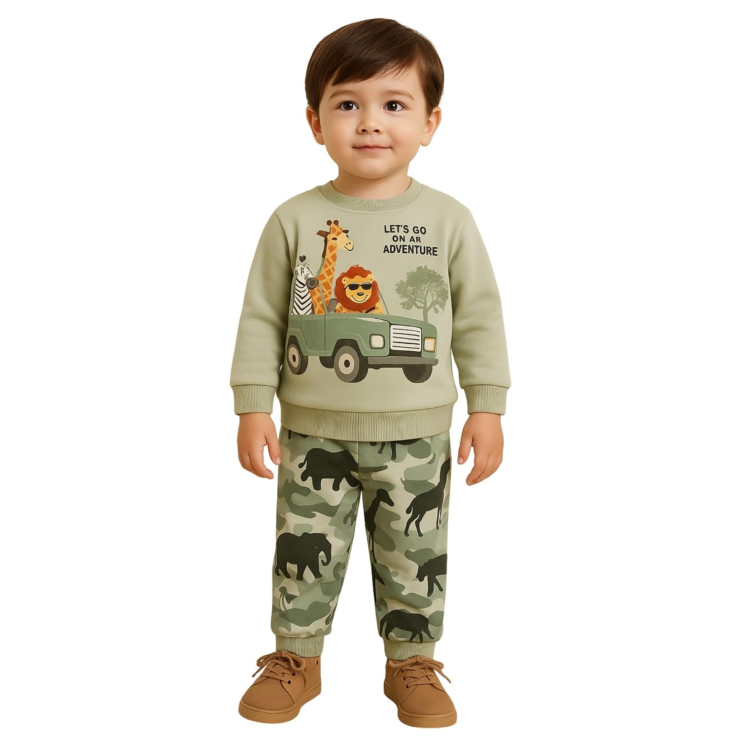 Shree Shyam Creations Winter Wear Kids Clothes for Boys | Printed Cotton Sweatshirt and Pants Clothing Set for Baby Boys |... - Review, Price and Buying Guide