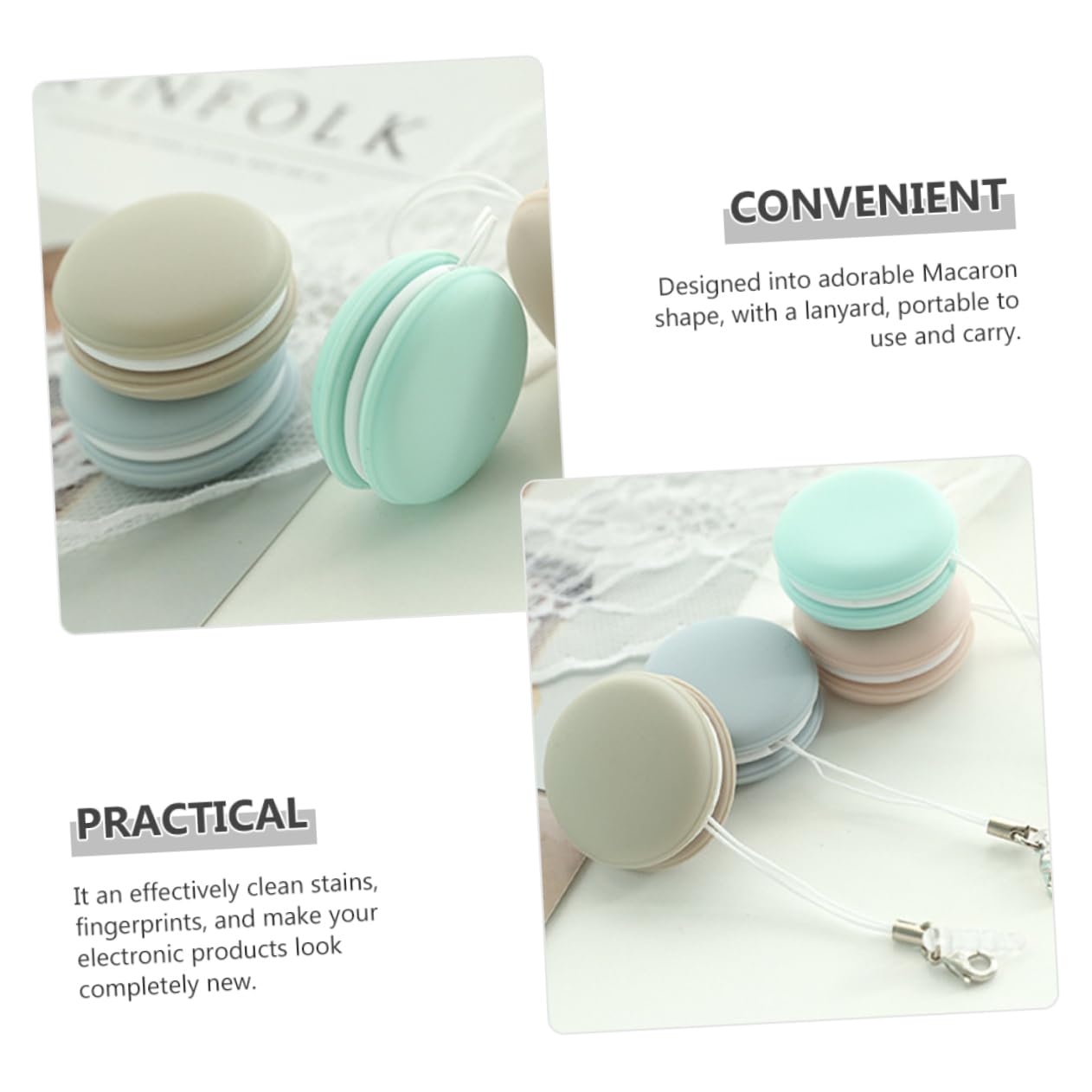Hemobllo 16pezzi Panni Pulitori Schermo Macaron Panni Per Elettronica Leggeri e Portatili Perfetti Per Smartphone e Occhiali Rimuovono Polvere e Macchie Accessori Per La Pulizia Quotidiana