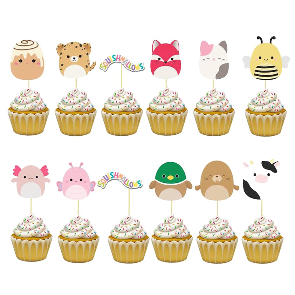 squishmallow cupcake toppers