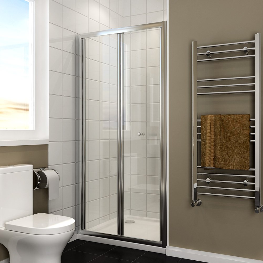 Elegant 900Mm Bifold Shower Enclosure Reversible Folding Shower Cubicle Door