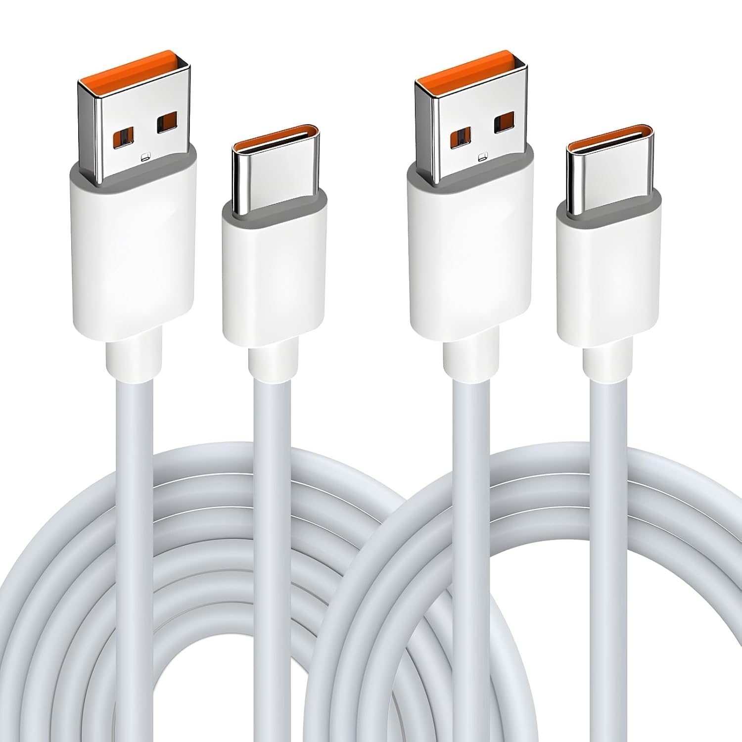 2 Stück 120W USB Typ C Ladekabel (1M+2M) für Xiaomi Mi14 14 Ultra 13 Pro 12 12T 11,6A USB C Fast Charge Datenkabel für Redmi K60 Ultra Note 13 12 Pro+ 5G 11,Poco F6 F5 F4 GT 5G X6 X5 M5 (Weiß)