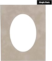 Vista 353 de CountryArtHouse Marco ovalado verde cazador de 5 x 7 pulgadas, sin ácidos, con núcleo blanco, corte biselado para fotos de 4 x 6, se adapta a marcos