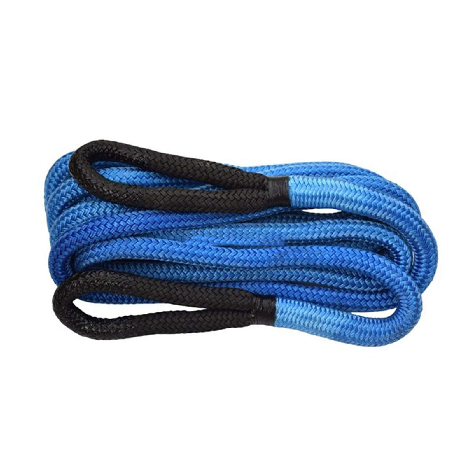 Winch Rope, Kinetic Rope,Recovery Rope,Double Braided Nylon Energy Rope(25mm 9m Blue)