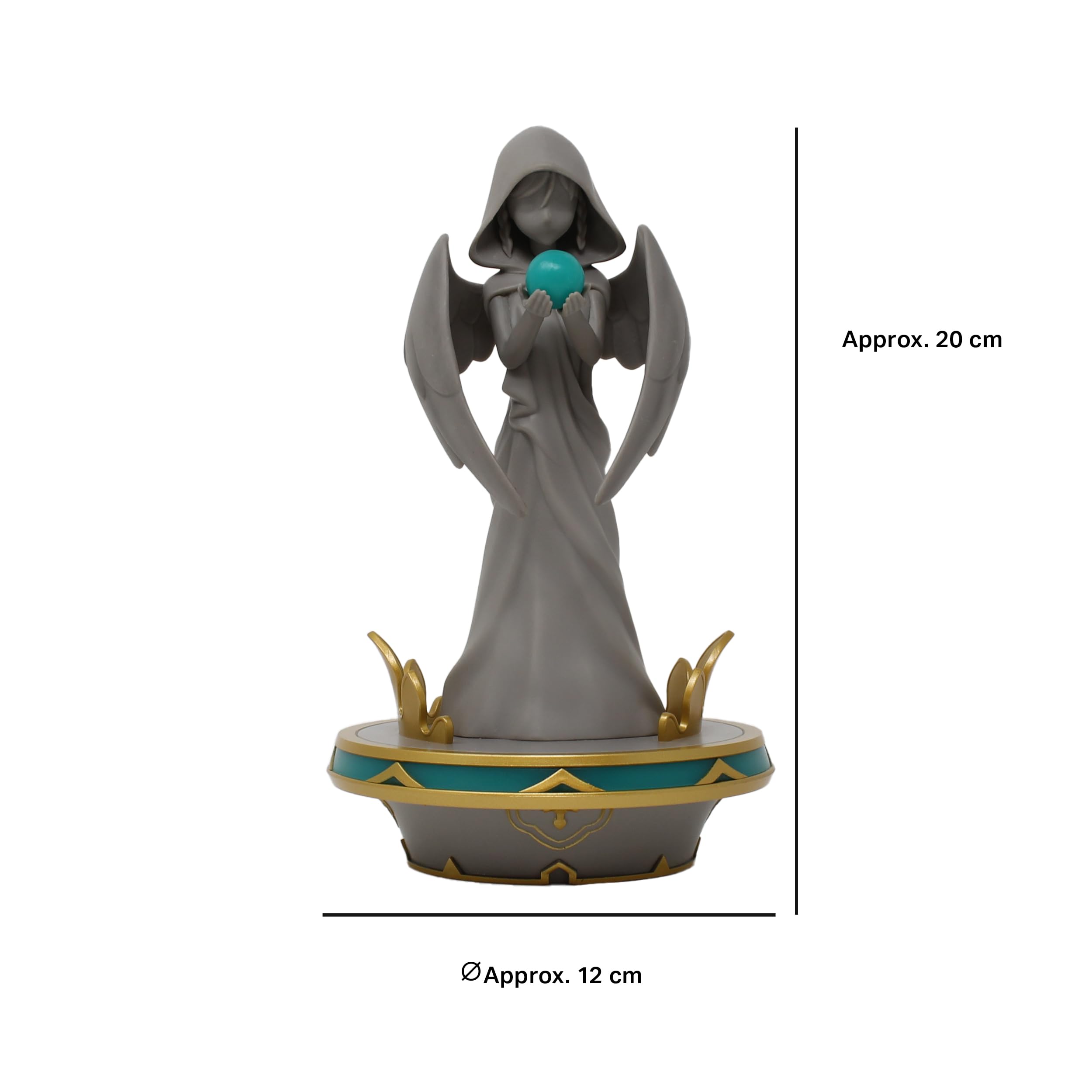 Neamedia Icons Genshin Impact: Statua di Monstadt delle Sette Luci, Figura Illuminata per Soggiorno o Ufficio, Compatibile con Dispositivi Mobili, Xbox, PS5, PC, Idea Regalo