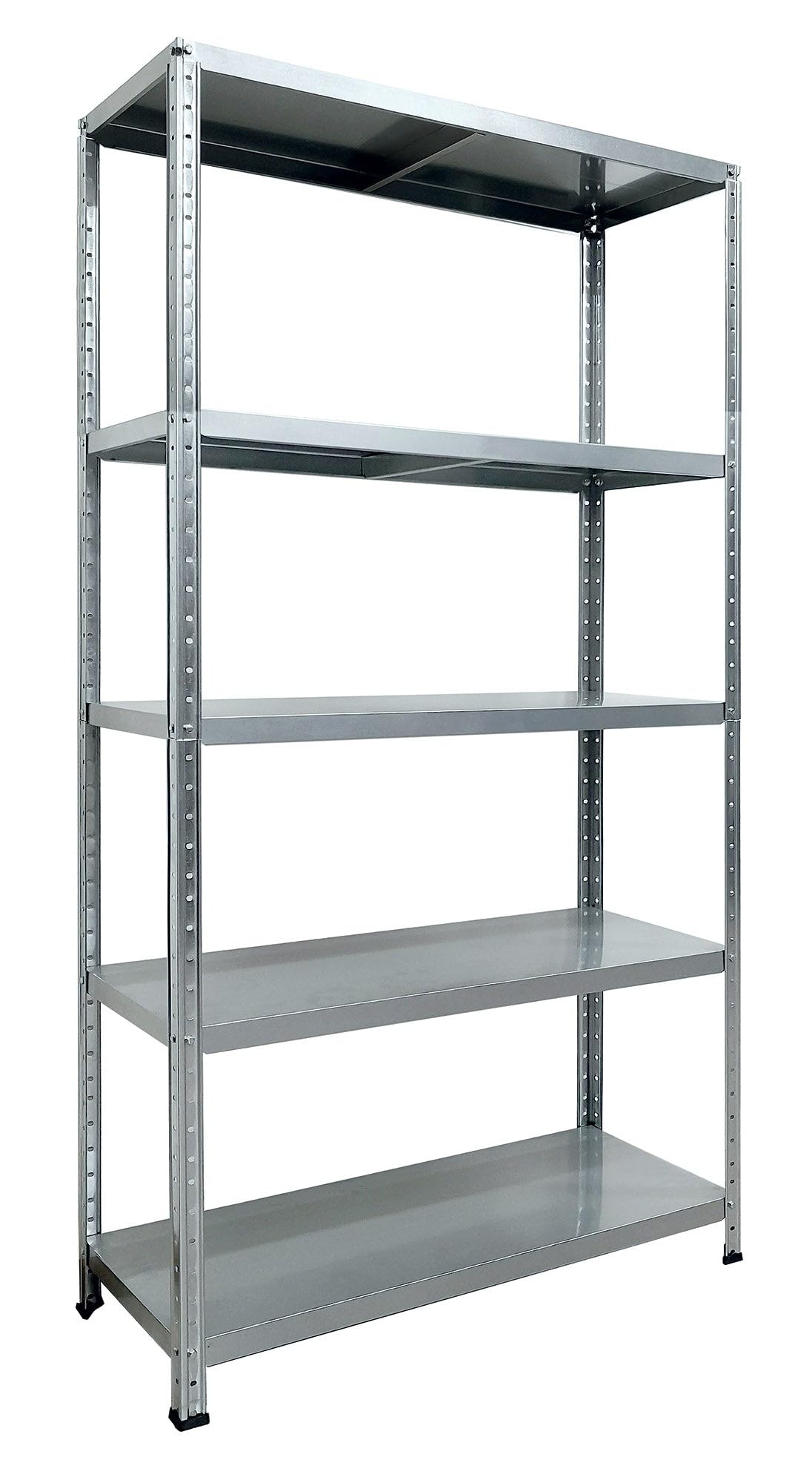 Bonussi Scaffale in Metallo 5 Ripiani 100x40x187 cm Ettore Zincato