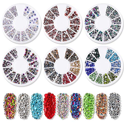 Flachbodenbohrer Glas Magie Gemischt Diamant Strass Schmuck Nail art Charme 3D Nagel Schmuck Diy Dekoration Nail art… – Bild 3