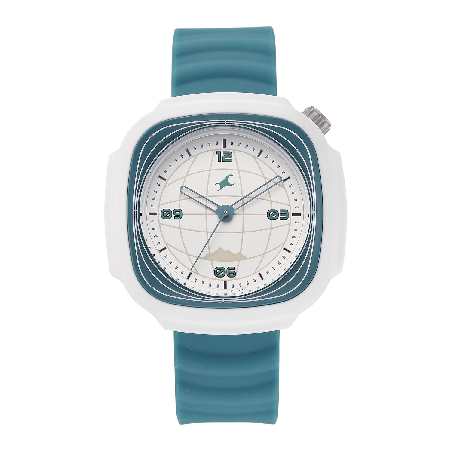 Fastrack-Tees Hype Adventure Quartz Analog White Dial Green Silicon S