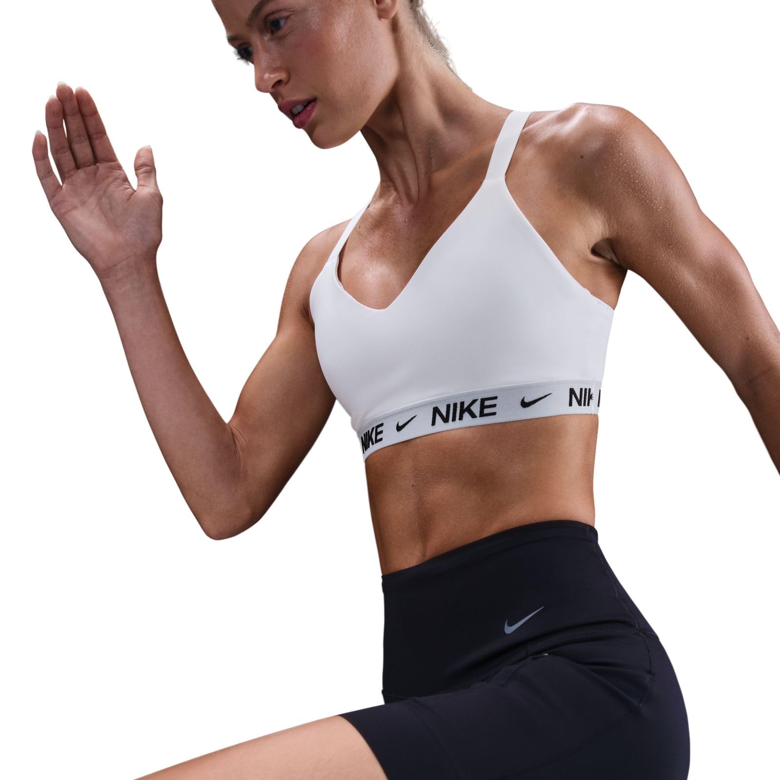 Nike Nike Indy Sport-BH mit Mittlerem Halt, Polster und Verstellbarer Passform Reggiseno Sportivo Donna