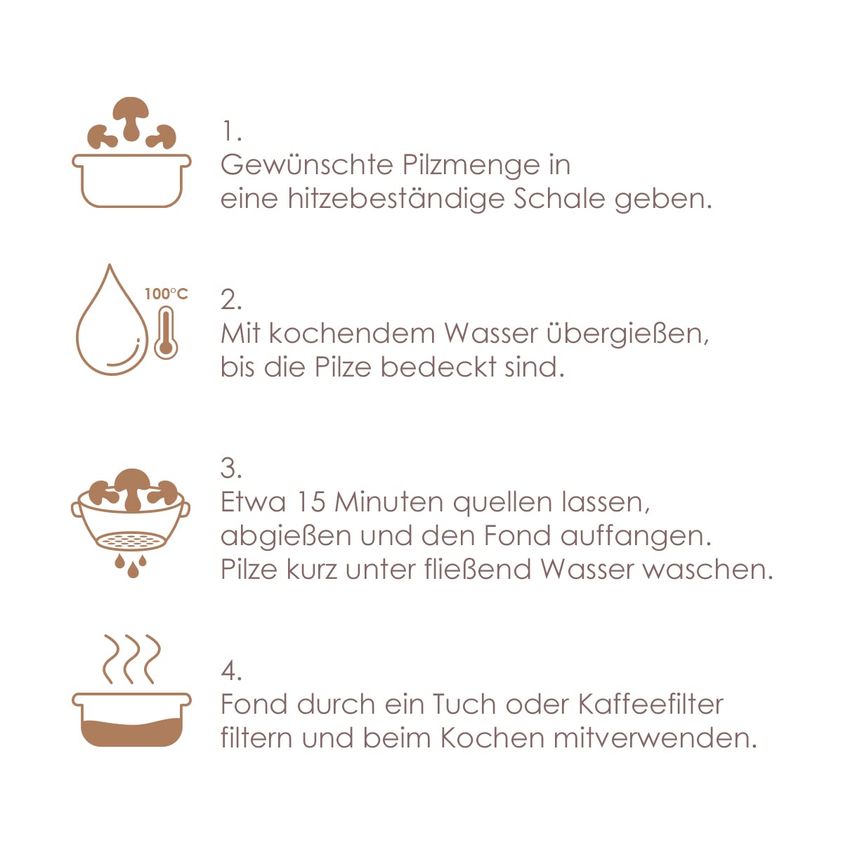 Pilze Wohlrab - 500g Bio Shiitake – Geräucherte Pilze Vegan / Shiitake Pilze Getrocknet & Geräuchert – veganer Speckersatz