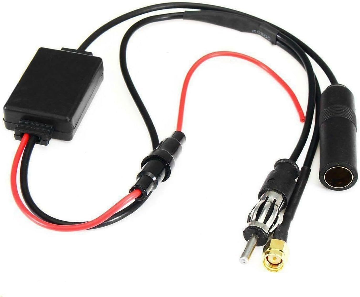 Dewkou Pack1 Car FM Antenna Amplifier, Car Antenna Booster