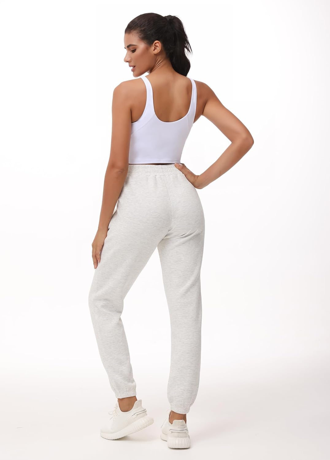 THE GYM PEOPLE Women's Baggy Cinch Bottom Sweatpants Lightweight Workout Joggers Pants with Pockets - Image 4