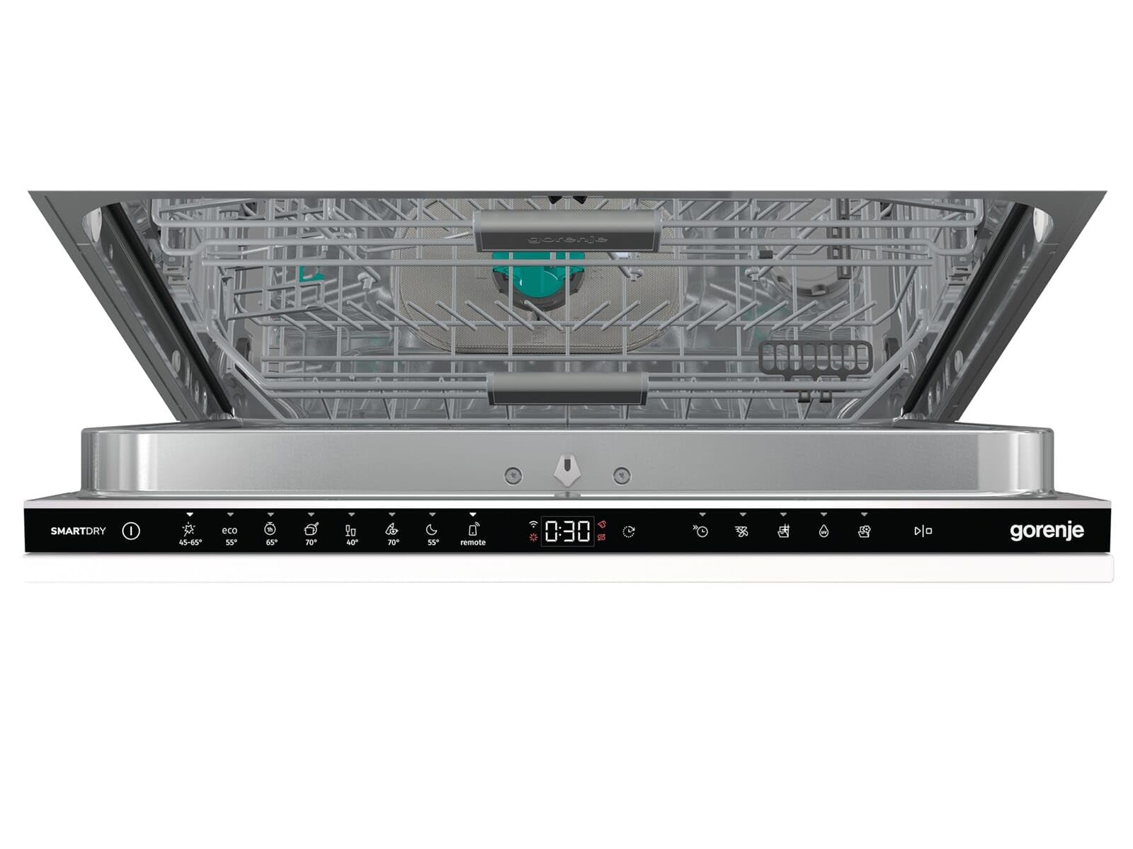 Gorenje - Vollintegrierbarer Einbaugeschirrspüler - Edelstahl - Stahl - 16 Maßgedecke - 9,6 Liter - 39 dB - 6 Programme + Automatikprogramme