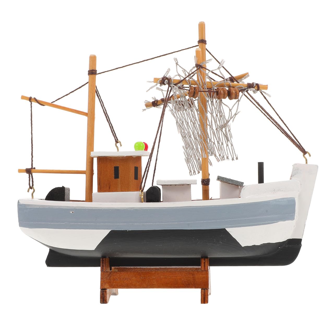Barco de vela de madera de alta calidad artística para decoración náutica rústica premium