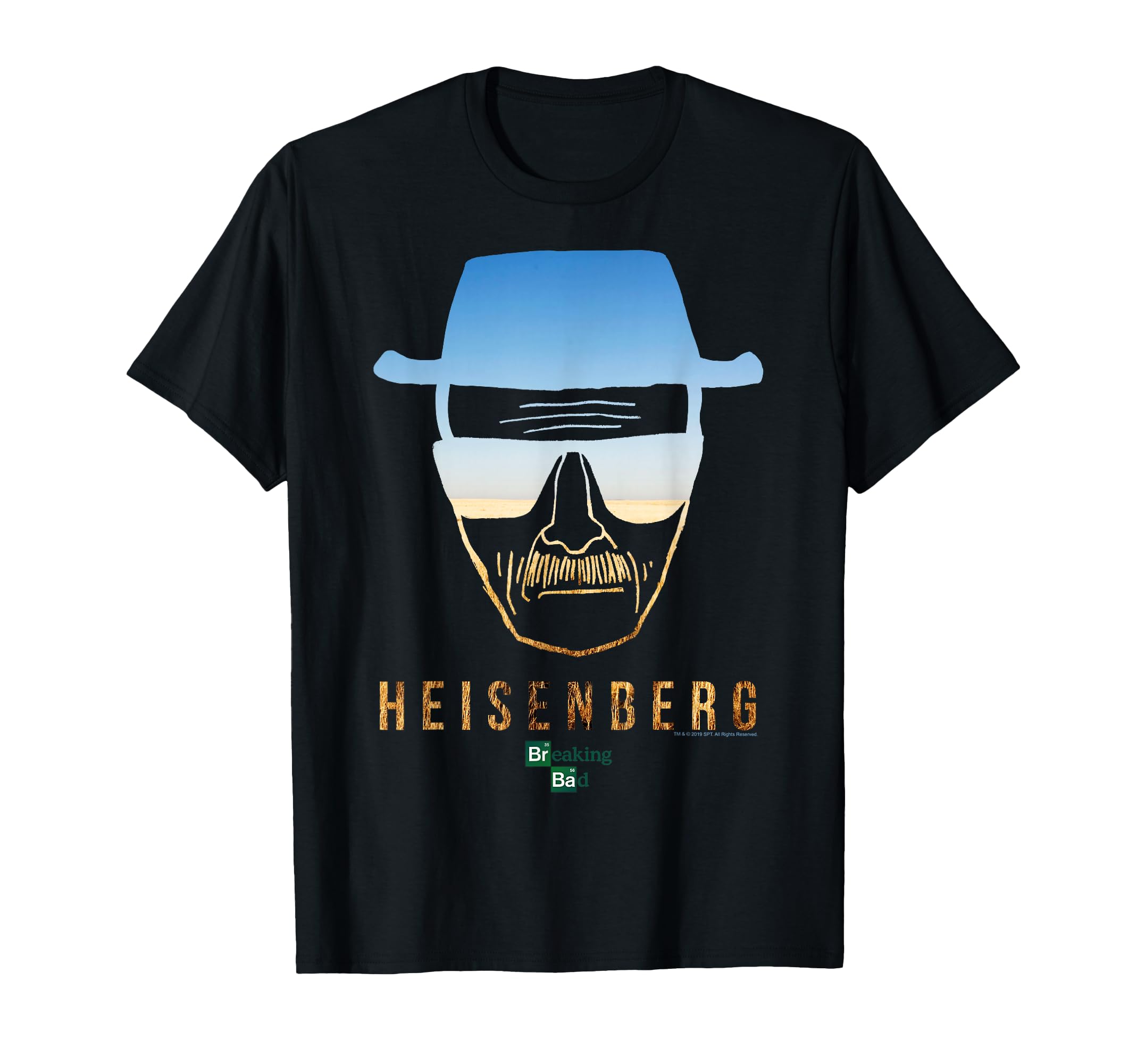 Heisenberg Desert Horizon Outline T-Shirt Small
