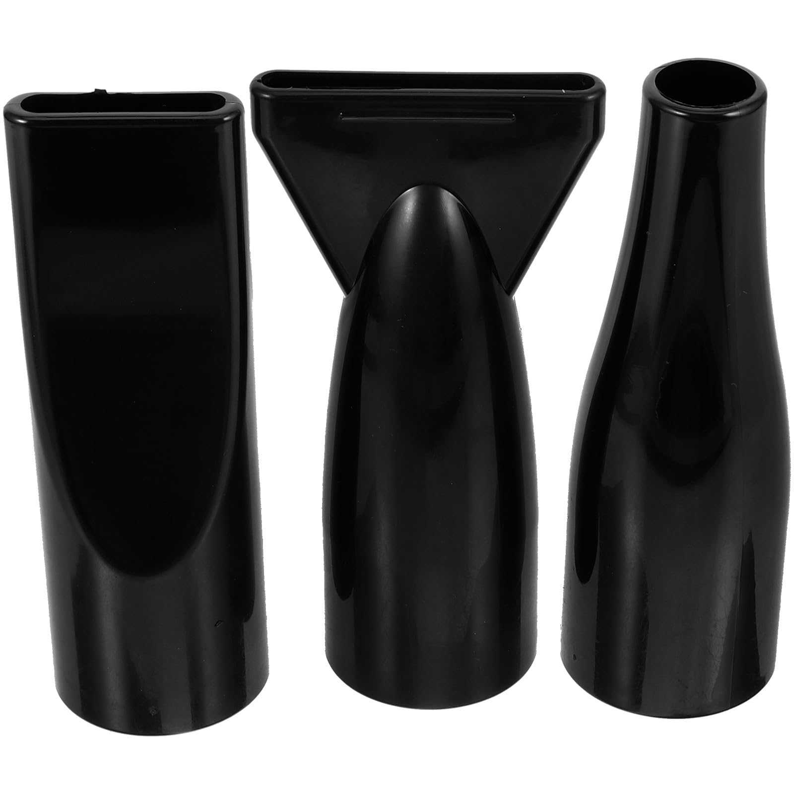 FUOYLOO Ugello per Asciugacapelli 3 Pezzi in Abs Nero da 4,2 Cm per Styling Chioma, Raccoglie e Distribuisce Flusso D'aria Mantenendo i Chioma Lisci