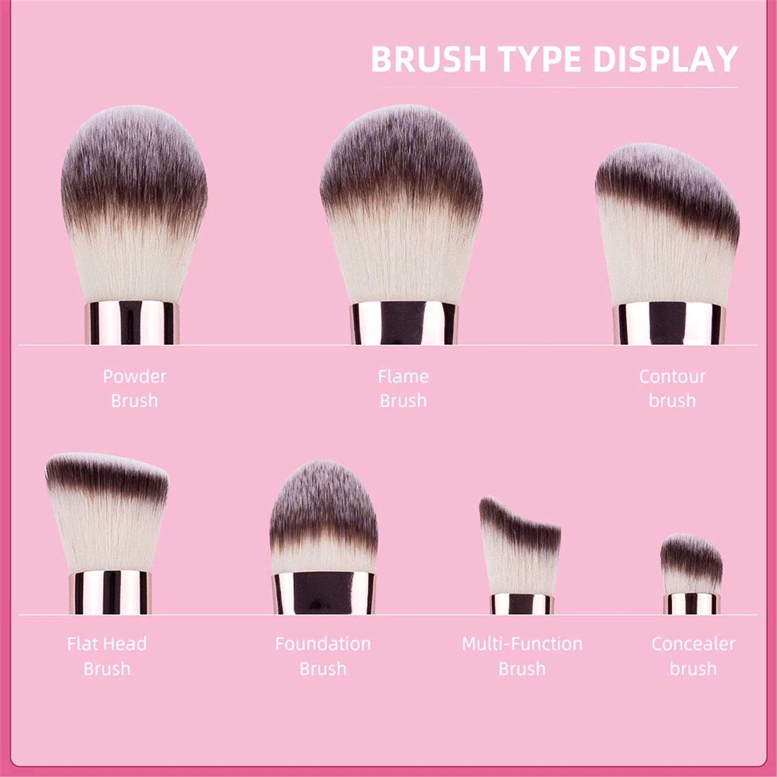 Make-up-Pinsel-Set 7-teiliges Make-up-Pinsel-Set for Make-up, Party für Reiseurlaub