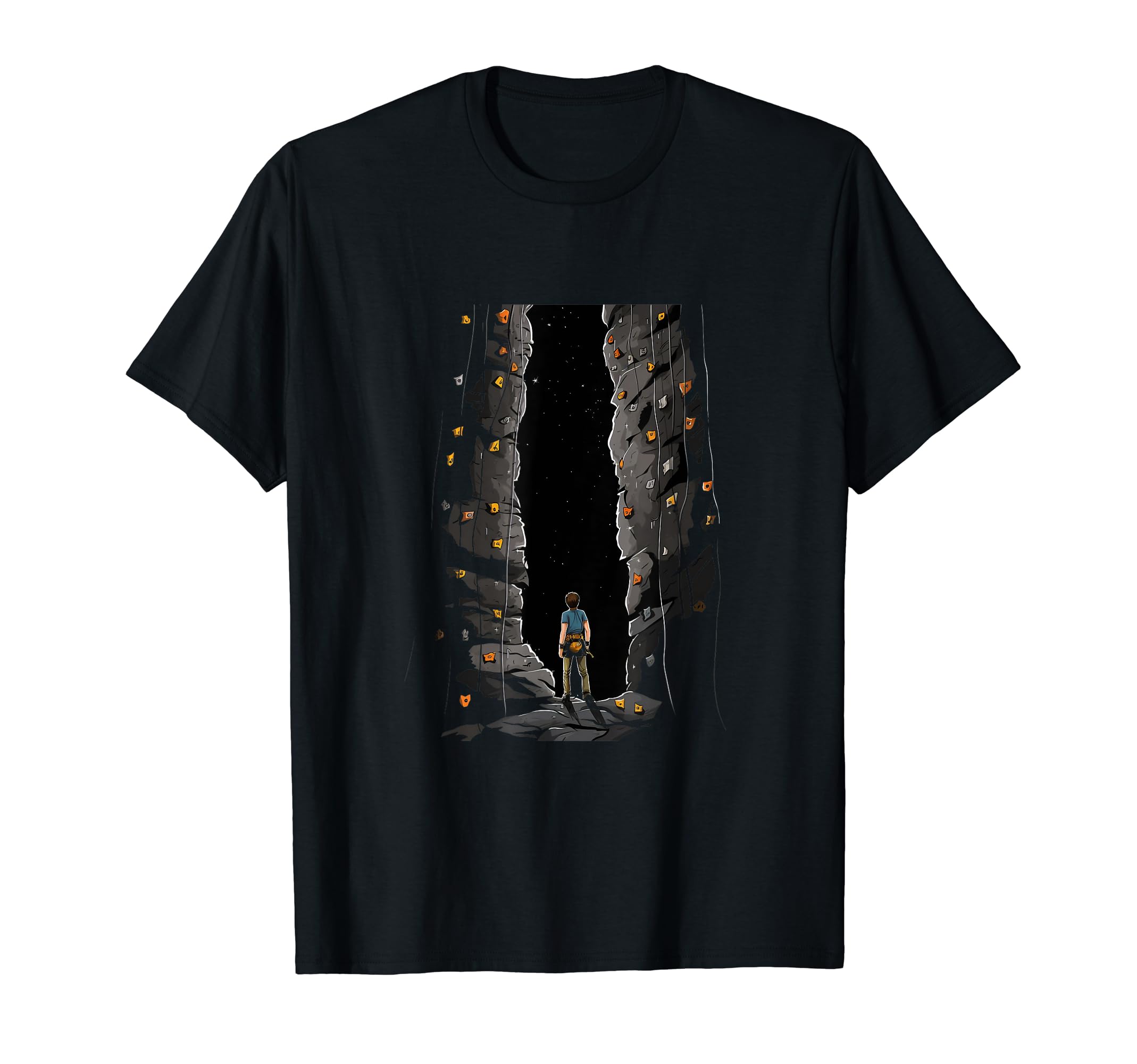 Rock Wall Climbing Rock Climber Hiker Bouldering Outdoor T-Shirt